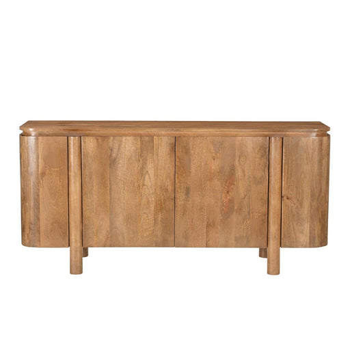 Dressoir Salano Mangohout Naturel hout 170x40x80 cm-Dressoirs-Livingfurn