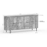 Dressoir Solana 210 cm Naturel 210x45x90 cm-TV-meubels-Starfurn