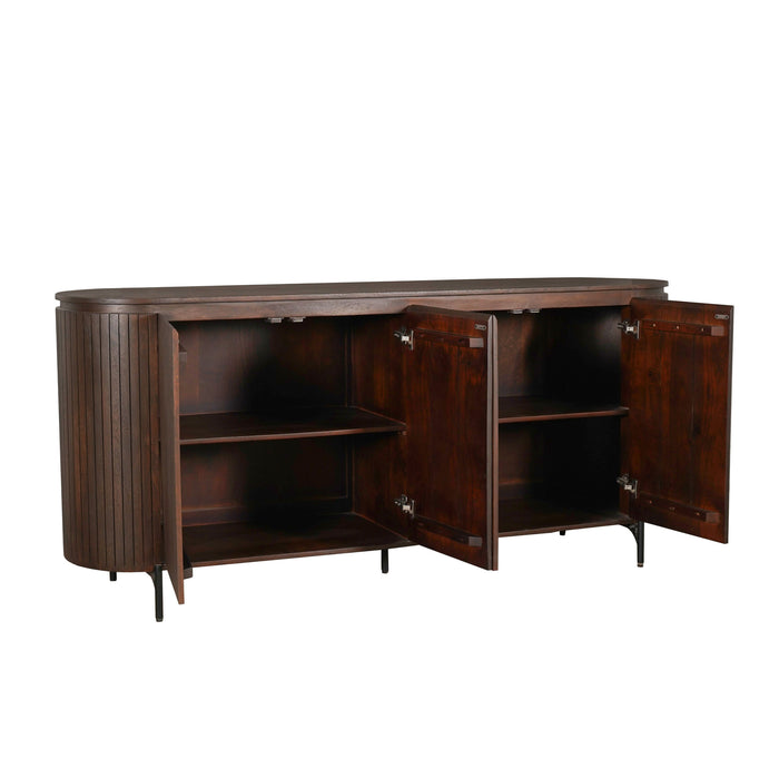 Dressoir Solana Bruin Mangohout 210 cm