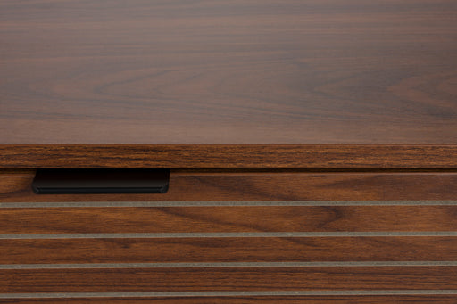 Dressoir Stripes High MDF, Metaal Bruin 40x110 cm-Dressoirs-Creating Home