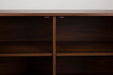 Dressoir Stripes High MDF, Metaal Bruin 40x110 cm-Dressoirs-Creating Home