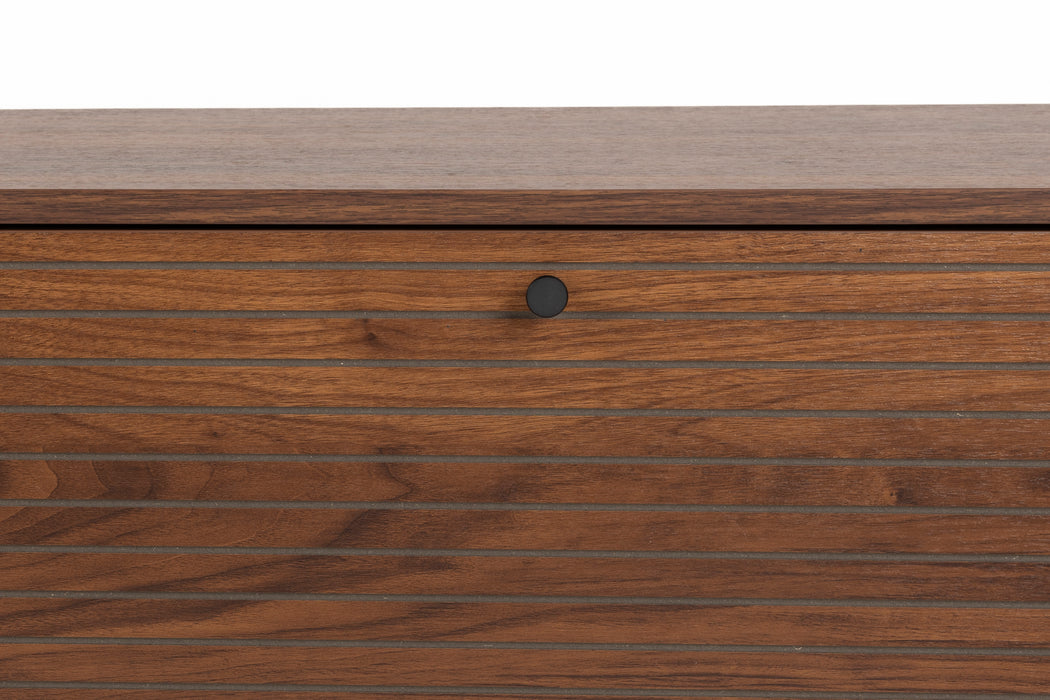 Dressoir Stripes Low MDF, Metaal Bruin 40x120 cm-Dressoirs-Creating Home