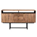 Dressoir Valdez Mangohout Naturel hout 150x40x80 cm-Dressoirs-Livingfurn