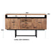 Dressoir Valdez Mangohout Naturel hout 150x40x80 cm-Dressoirs-Livingfurn