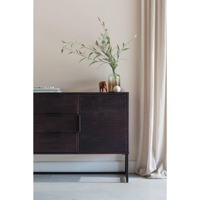 Dressoir Webster High Teak, Metaal Bruin 35x135 cm-Dressoirs-Creating Home