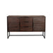 Dressoir Webster High Teak, Metaal Bruin 35x135 cm-Dressoirs-Creating Home
