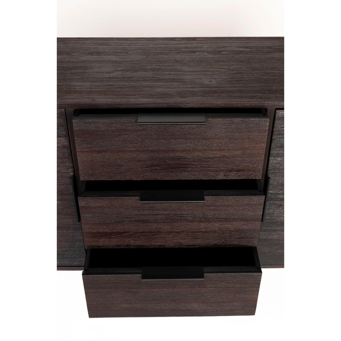 Dressoir Webster High Teak, Metaal Bruin 35x135 cm