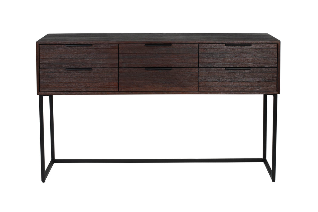 Dressoir Webster L Teak, Metaal Bruin 35x135 cm-Opbergkasten-Creating Home
