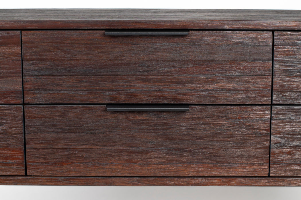 Dressoir Webster L Teak, Metaal Bruin 35x135 cm-Dressoirs-Creating Home