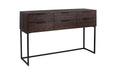 Dressoir Webster L Teak, Metaal Bruin 35x135 cm-Opbergkasten-Creating Home