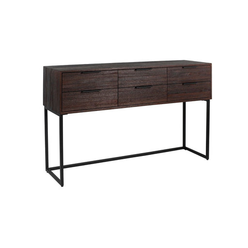 Dressoir Webster L Teak, Metaal Bruin 35x135 cm-Opbergkasten-Creating Home