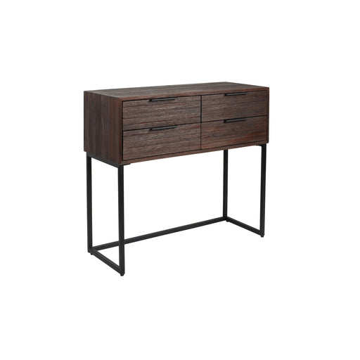 Dressoir Webster S Teak, Metaal Bruin 35x90 cm-Opbergkasten-Creating Home