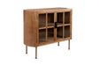 Dressoir Yaz High Rubber hout Bruin 38x100 cm-Dressoirs-Creating Home