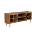 Dressoir Yaz Low Rubber hout Bruin 38x150 cm-Dressoirs-Creating Home