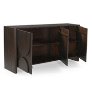 Dressoir Zana Bruin Mangohout 160x40 cm-Dressoirs-Starfurn