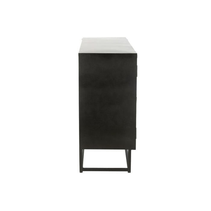 Dressoir Zwart Recycled hout 38x120 cm-Opbergkasten-J-Line