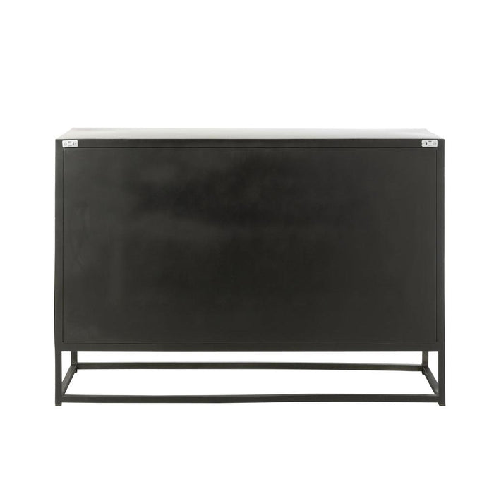 Dressoir Zwart Recycled hout 38x120 cm-Opbergkasten-J-Line