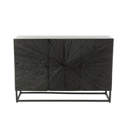 Dressoir Zwart Recycled hout 38x120 cm-Opbergkasten-J-Line