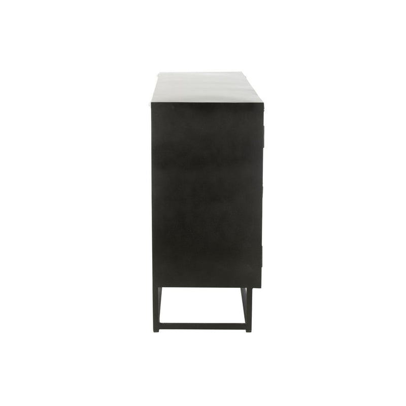 Dressoir Zwart Recycled hout 38x120 cm-Opbergkasten-J-Line