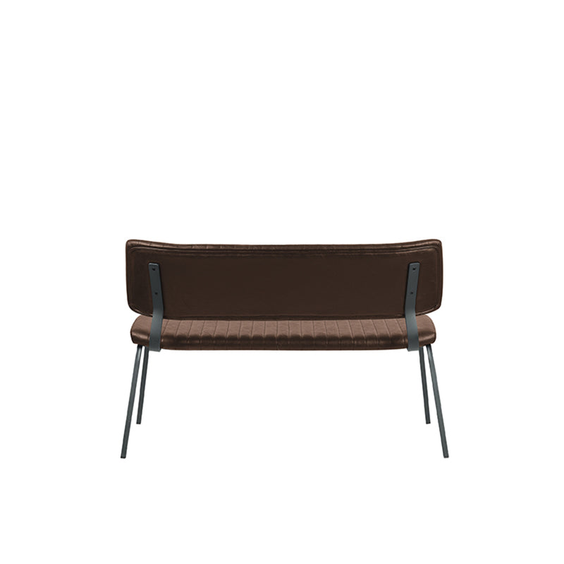 Eetkamerbank Gusto Bruin Kunstleder 120 cm 120x63x81 cm-Eetkamerbanken-LABEL51
