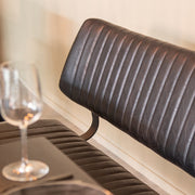 Eetkamerbank Gusto Donkerbruin Kunstleder 120 cm 120x63x81 cm-Eetkamerbanken-LABEL51