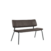 Eetkamerbank Gusto Donkerbruin Kunstleder 120 cm 120x63x81 cm-Eetkamerbanken-LABEL51