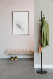 Eetkamerbank Jethro 160 Polyester, Metaal Beige 41.5x160-Eetkamerbanken-Creating Home