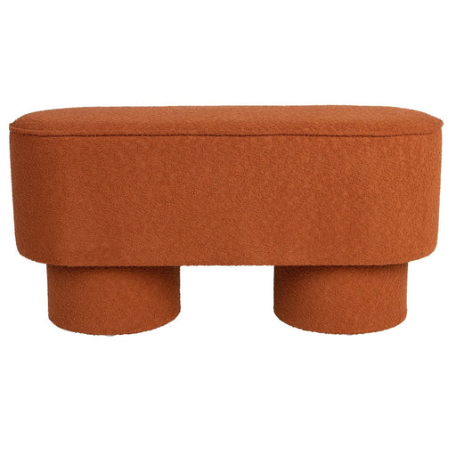 Eetkamerbank Marcos Stof, Polyester, Pine hout Bruin-Eetkamerbanken-Creating Home