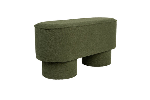 Eetkamerbank Marcos Stof, Polyester, Pine hout Groen-Eetkamerbanken-Creating Home