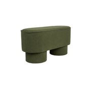 Eetkamerbank Marcos Stof, Polyester, Pine hout Groen-Eetkamerbanken-Creating Home