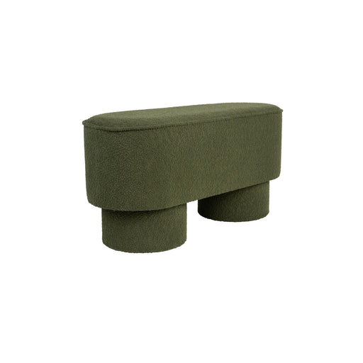 Eetkamerbank Marcos Stof, Polyester, Pine hout Groen-Eetkamerbanken-Creating Home
