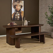 Eetkamerbank Maré Bruin 220 cm 220x38x45 cm-Eetkamerbanken-Starfurn