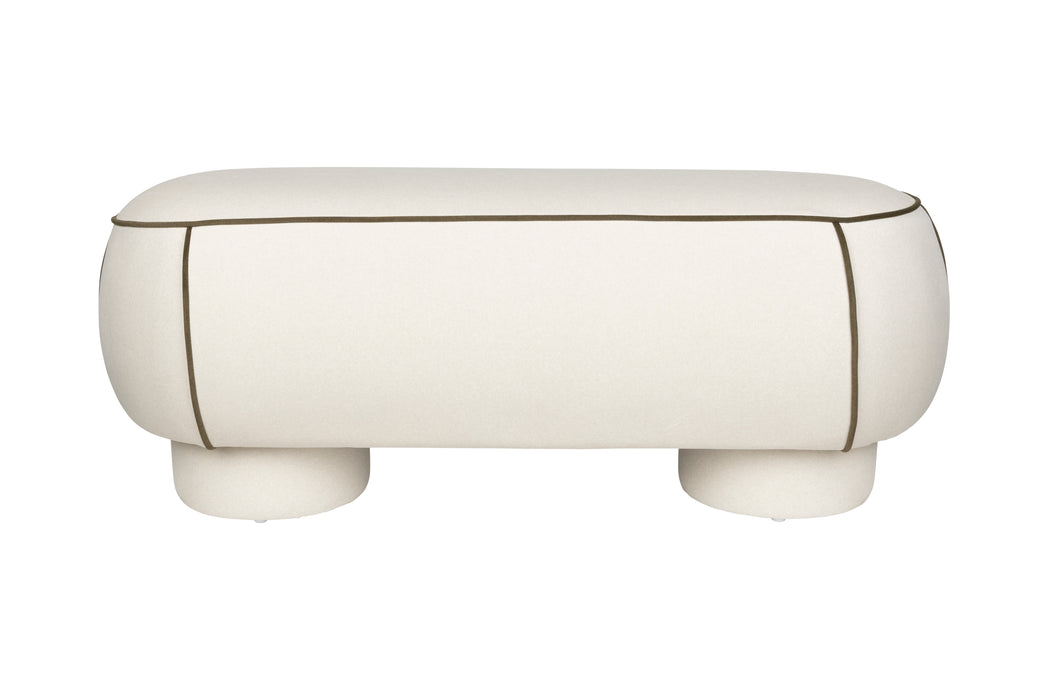 Bench Marina L White Wit, productafbeelding