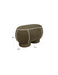 Eetkamerbank Marina M Polyester, Hout Groen 45.5x77.5 cm-Eetkamerbanken-White Label Living