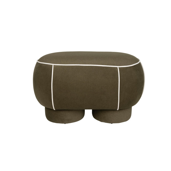 Eetkamerbank Marina M Polyester, Hout Groen 45.5x77.5 cm-Eetkamerbanken-Creating Home