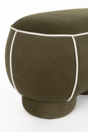Eetkamerbank Marina M Polyester, Hout Groen 45.5x77.5 cm-Eetkamerbanken-Creating Home
