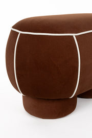 Eetkamerbank Marina M Polyester, Hout Rood 45.5x77.5 cm-Eetkamerbanken-Creating Home