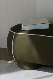 Eetkamerbank Marina M Polyester, Hout Wit 45.5x77.5 cm-Eetkamerbanken-Creating Home