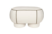 Eetkamerbank Marina M Polyester, Hout Wit 45.5x77.5 cm-Eetkamerbanken-Creating Home