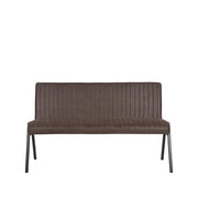 Eetkamerbank Matz Antraciet Kunstleder 145 cm 145x62x86 cm-Eetkamerbanken-LABEL51