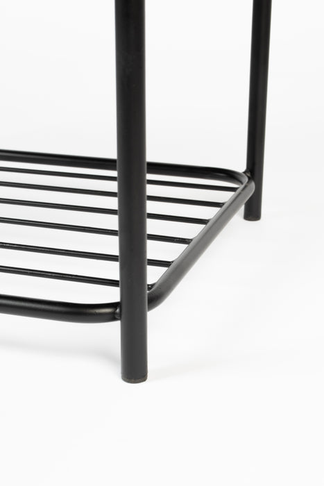 Eetkamerbank Milou Stof, Polyester, Metaal Grijs 90x35-Eetkamerbanken-Creating Home