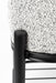 Eetkamerbank Milou Stof, Polyester, Metaal Grijs 90x35 cm-Eetkamerbanken-Creating Home