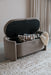 Eetkamerbank Miro Polyester, MDF Grijs 44x108 cm-Eetkamerbanken-Creating Home