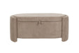 Eetkamerbank Miro Polyester, MDF Grijs 44x108 cm-Eetkamerbanken-Creating Home