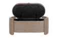 Eetkamerbank Miro Polyester, MDF Grijs 44x108 cm-Eetkamerbanken-Creating Home