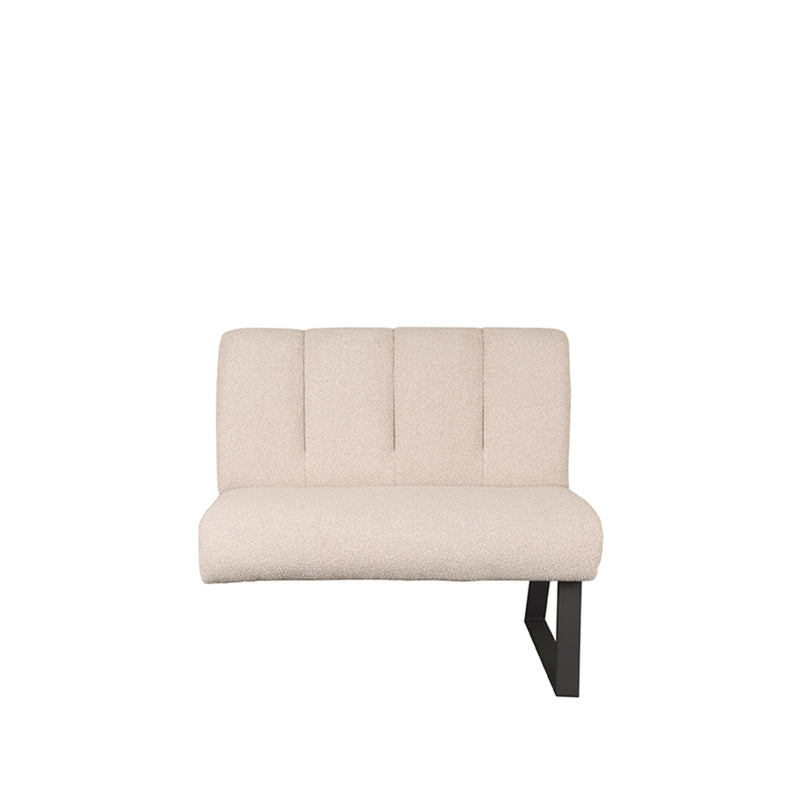 Eetkamerbank Modula Bouclé Naturel 100 cm 100x62x92 cm-2-Zitsbanken-LABEL51