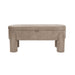 Eetkamerbank Orly Polyester, MDF Grijs 45x113 cm-Eetkamerbanken-Creating Home
