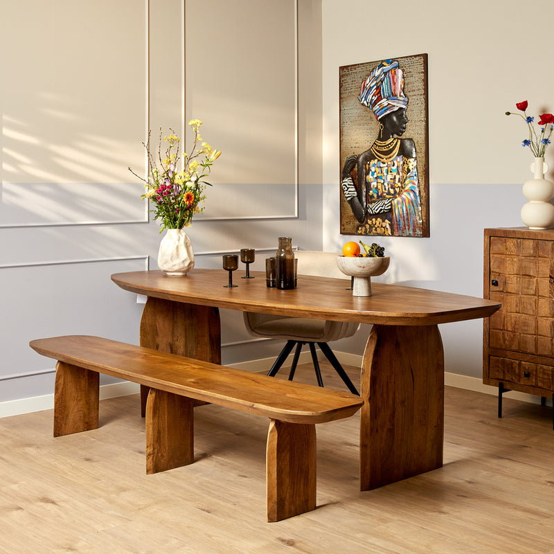 Eetkamerbank Tense 220 cm 220x38x45 cm-Eetkamerbanken-Starfurn