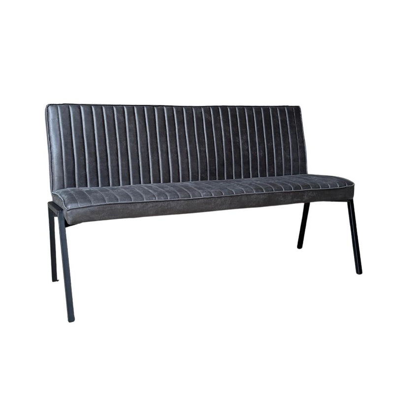 Eetkamerbank Tivoli Bull 155 cm Antraciet 155x56x88 cm-Eetkamerbanken-Starfurn