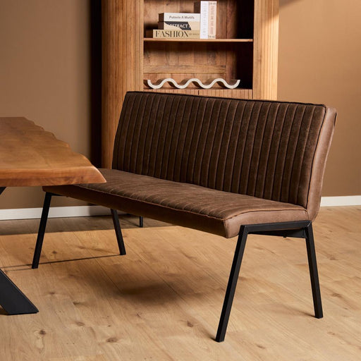 Eetkamerbank Tivoli Bull - 155 cm - Bruin-Eetkamerbanken-Starfurn